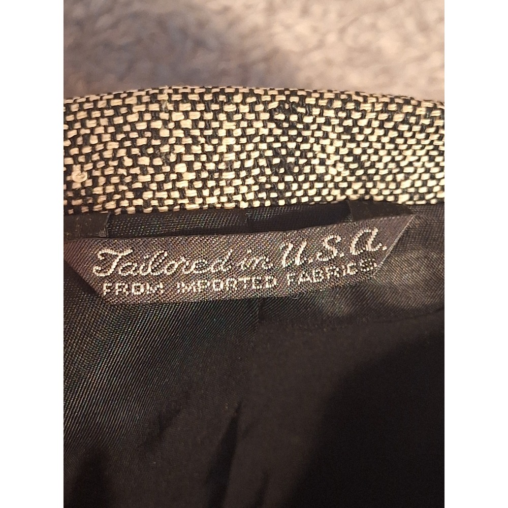Arnold Palmer Executive Collection Mens Gray Natural Silk Blazer Sport Coat 46" - Picture 5 of 13